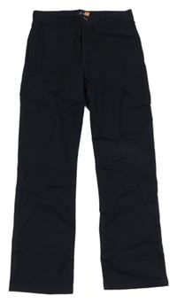 Tmavomodré plátěné chino kalhoty Place