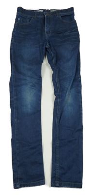 Tmavomodré super skinny rifle Next