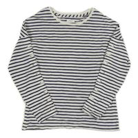 Bielo-tmavomodré pruhované tričko Next