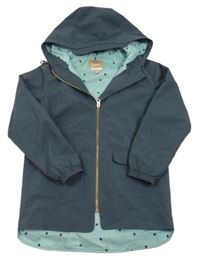 Tmavošedá šusťáková jarní bunda s kapucí Manor