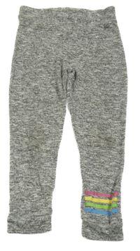 Sivé úpletové tepláky s pruhmi Matalan