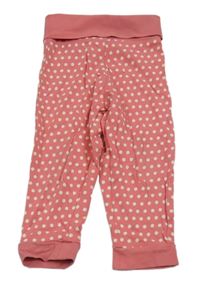 Ružové bodkovaná é ľahké tepláky TCM