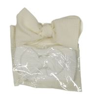 Nové - 2x čelenka s mašlí - smetanová + bílá 