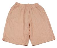 Ružové kockované ľahké kraťasy Shein