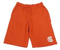 Červené teplákové kraťasy s potiskem Okaidi