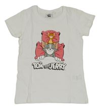 Bílé tričko s Tomem a Jerrym