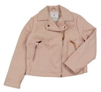 Světlerůžová koženková bunda Primark