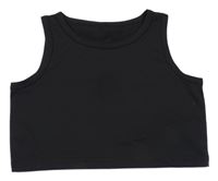 Čierny crop top Shein