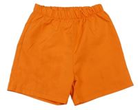 Oranžové šušťákové kraťasy
