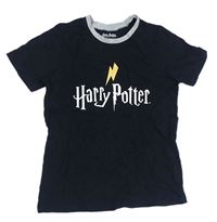Černé pyžamové tričko Harry Potter