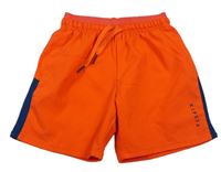 Neonově oranžové funkční sportovní kraťasy Decathlon