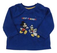 Tmavomodrá fleecová mikina s Mickeym Disney
