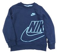 Tmavomodrá mikina s logem Nike 