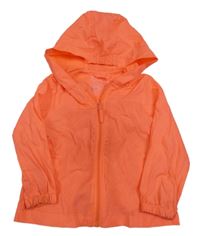 Neónově ružová šušťáková bunda s kapucňou Coolclub