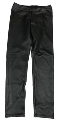 Černé koženkové legíny Calzedonia