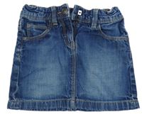 Modrá rifľová sukňa s vyšúchaním Esprit