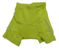 Neonově zelené elastické kraťasy s nápisem Klimatex 