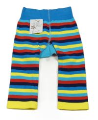 Nové - Farebné pruhované pančuskové legíny s traktorom Blade&Rose