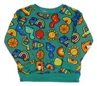 Zelená mikina s dinosaurami Dunnes