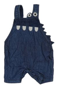 Tmavomodré podšité laclové rifle s příšerkou F&F