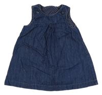 Tmavomodré riflové šaty H&M