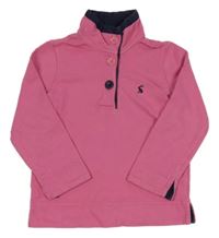 Ružová mikina s rolákom Joules