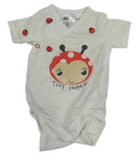 Bílé zavinovací body s beruškou H&M