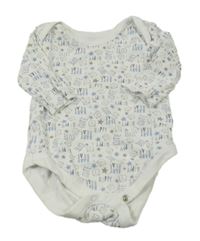 Biele body s medvedíkmi a nápismi Primark