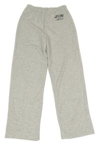 Sivé melírované tepláky s nápisom Tu