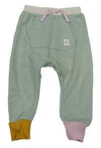 Khaki tepláky s barevnými lemy s klokankou George