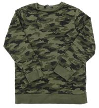 Kaki-čierna army mikina George