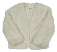 Smotanová kožušinová podšitá bunda H&M