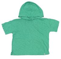 Zelené melírované tričko s kapucňou GAP