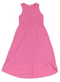 Ružové melírované letné dlhé šaty s vreckom Bluezoo