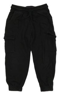 Černé cargo tepláky H&M