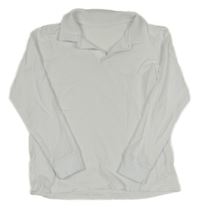 Bílé mikinotriko s golierikom George