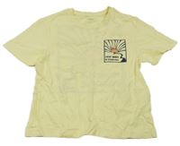 Svetložlté tričko s potlačou name it.