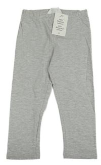 Nové - sivé melírované capri legíny H&M