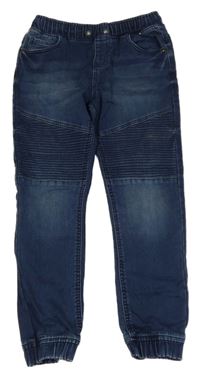 Tmavomodré PULL ON cuff teplákové rifle Denim Co.