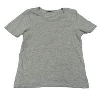 Sivé melírované tričko Pocopiano