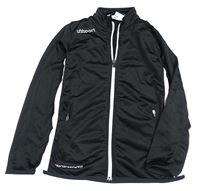 Černá sportovní propínací funkční mikina Uhlsport