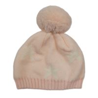 Ružová čapica s hviezdami a brmbolcom George