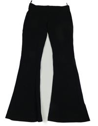 Černé žebrované flare legíny C&A