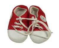 Červeno-bílé capáčky s nášivkou vel. 17/18