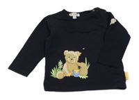 Čierne tričko s medvěďom Steiff