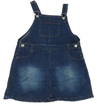 Tmavomodré rifľové na traké šaty