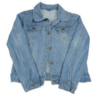 Modrá riflová bunda