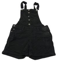 Černé riflové laclové kraťasy Page One Young