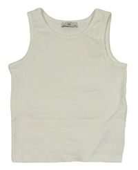 Smotanový crop top C&A