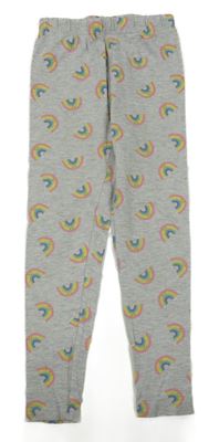 Sivé melírované legíny s duhami Kiki&Koko